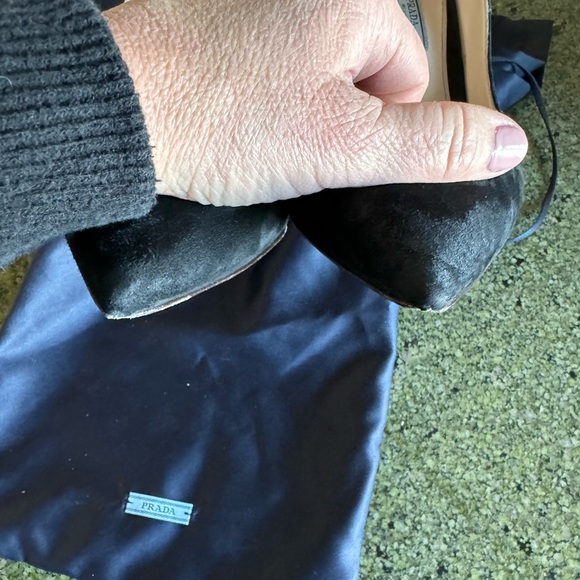 Prada Calzature Donna Heel - Black Suede - Picture 6 of 11